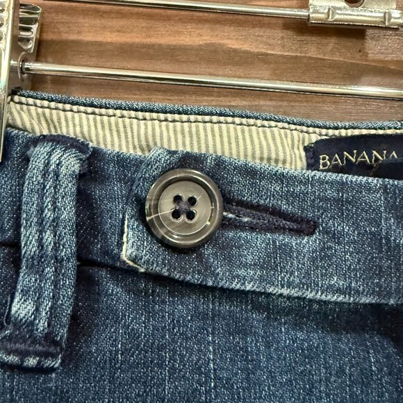 BANANA REPUBLIC 2 DEMIN FLARED TROUSER JEANS Denim Work Casual Y2K Retro - Picture 5 of 11